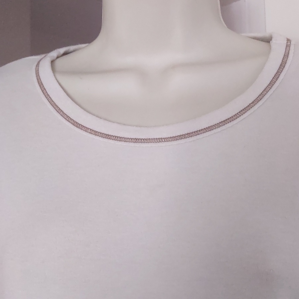 Melrose and Market Women's Long Sleeve Crewneck Top in Light Cream - Medium - Picture 3 of 7